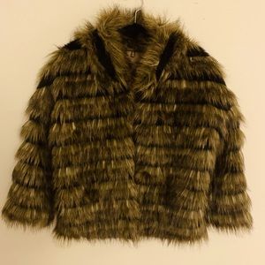 Heartloom faux fur jacket
